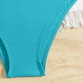thumbnail image 5 of CYRBOKO Girls Bikinis Swim Set, Two-piece Spaghetti Straps Summer Beach Swimwear Suits Light Blue Size 10-12 T, 5 of 5
