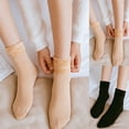 thumbnail image 1 of Autumn Winter Warm Thick Solid Color Women Elastic Breathable Middle Tube Socks, 1 of 8