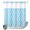 Sky Blue, Cyan, variant on No Hook Shower Curtain, Tropical Plants Shower Curtains for Bathroom with See Through Top Window, Rustic Farmhouse Floral Leaves Blue Waterproof & Washable Bath Curtain Stand Up Stall 36"x72"