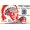 Unframed, variant on Art.com Indian Chief, Streamlined Train, Postcard Folder Art Print, 36" x 24"