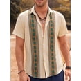 thumbnail image 2 of Camisa De Manga Corta De Playa Guayabera Cubana Para Hombre, 2 of 8
