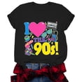 thumbnail image 1 of LUOGENLI T-shirts pour Femme pour Femmes Femmes Décontracté Imprimé Animal Col Rond Manches Courtes T-Shirt Haut Stylé et Confortable Tee pour Usage Quotidien T-shirts pour Femmes T-shirts Graphiques Vêtements d'Été Noir TG, 1 of 2