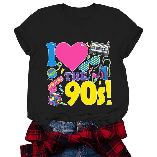 LUOGENLI T-shirts pour Femme pour Femmes Femmes Décontracté Imprimé Animal Col Rond Manches Courtes T-Shirt Haut Stylé et Confortable Tee pour Usage Quotidien T-shirts pour Femmes T-shirts Graphiques Vêtements d'Été Noir TG