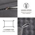 thumbnail image 2 of EMME Faux Fur Duvet Cover Twin-XL Size, 2 Pieces Ultra Soft Fluffy Comforter Cover, Cozy Warm for Winter, Luxury Shaggy Bubble Bedding Sets , 1 Duvet Cover & 1 Pillow Shams (Twin-XL,Dark Gray), 2 of 6