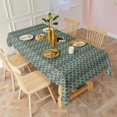thumbnail image 3 of Boho Bohemia Geometric Line Art Rectangle Tablecloth 60"x120",Waterproof Polyester Rectangle Table Cloth, Wipeable Spillproof Polyester Tablecloth for Dining, Camping, Indoor and Outdoor, 3 of 6