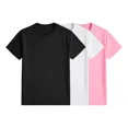 thumbnail image 1 of Pack 3 Playeras Deportivas Mujer Cuello Redondo,Black White Pink,XL, 1 of 7