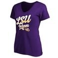 thumbnail image 2 of Women's Purple LSU Tigers Team Mom V-Neck T-Shirt, 2 of 3