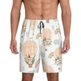 thumbnail image 2 of Rocae Air Balloon and Flower for Men's Soft Sleep Pajama Shorts, Waistband and Pockets, 2 of 9