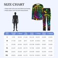 thumbnail image 5 of Men's Pajamas Set Comfy Lounge Two Piece Long Sleeve Pjs Soft Sleepwear, DNA Rainbow LGBT Pride Science, 5 of 6