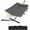 Dark Gray, variant on Steel Frame 2-Person Hammock Suite with Stand, Heavy Duty 450Lb Capacity, Quilted Polyester & Net Design, Includes Storage Bag - for Backyard, Patio, Camping