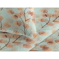 thumbnail image 3 of Ambesonne Autumn Leaves Quilted Bedspread Set 3 Pcs, Simple Leafy Branches, Twin, Mint Green Burnt Sienna, 3 of 4