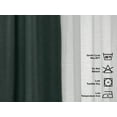 thumbnail image 2 of 3S Brother's 4 Panels Mix and Match Curtains 2 solid Decorative Linen Look curtains and 2 Sheer Linen look Curtains Hanging Back Tap & Rod Pocket Office, Luxury Home Deco Each 28"x63" Duck Green-Ecru, 2 of 6