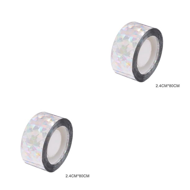 Naiovety Reflective Animal Scare Ribbon Flashing Tree Portable Supply Tape Repeller Hanging Garden Reflection for Courtyard 80m 2piezas Naiovety CBP001852