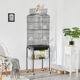 thumbnail image 2 of ZYPPPA  64-inch Play Open Top Medium Small Bird Cage with Detachable Rolling Stand for Parrot Lovebirds Finches Canaries Parakeets Cockatiels Budgie Parrotlet Conures, 2 of 18