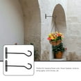 thumbnail image 3 of Houderco 2Sets Black Planter Hook Flower Basket Hooks for Living Room and Bedroom, 3 of 8