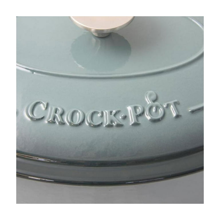 Crock-Pot Artisan 7 Qt. Oval Enameled Cast Iron Dutch Oven with