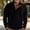57#Black, variant on 2024 Men's 1/4 Button Sweatshirts Long Sleeve Stand Collar Pullover Loose Vintage Sweatshirt Tops Button Patch Embroidered Sweatshirt Long Sleeve Stand Collar Top Shirt