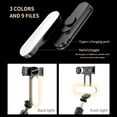 thumbnail image 2 of 111cm/43.7" 7-Section Foldable Selfie Stick Tripod with Detachable LED Fill Light (3000K-6500K, 9 Brightness Levels), Wireless Remote Control (10m Range, CR1632 Battery Included), Adjustable Phone, 2 of 2