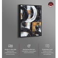 thumbnail image 2 of Texture Symphony Part II Masculine Abstract Man Cave Canvas Wall Art by Notoriart, Black Floater Frame, 30"x45", 2 of 7