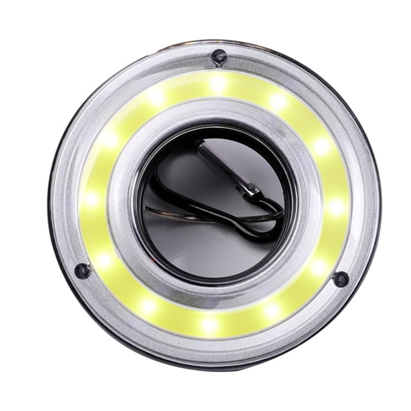 EeaseMX Lámpara LED portátil de emergencia para acampar, mini linterna COB para pesca nocturna, para viajes, con mosquetón y luz sin batería