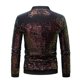 thumbnail image 3 of Blusa y camisa formal de manga larga con cuello vuelto para hombre, camisa con hebilla de lentejuelas y cuello, camisa de manga corta con cara brillante, blusa para hombre, 3 of 7