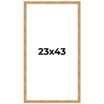 23x43 Frame Beige Real Wood Picture Frame Width 1.25 inches | Interior Frame Depth 0.5 inches |