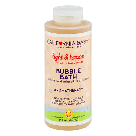 California Baby Light & Happy Bubble Bath Fruity Scent, 13.0 FL