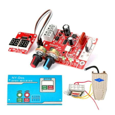

Spot Welding Machine Controller Panel Time and Current Control Function with Digital Display Spot Welder AC220-9V 100A