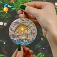 thumbnail image 5 of Virelaxpo 3D Nativity Scene Acrylic Hanging Ornament for Christmas Tree Home Wall Decor, 5 of 6