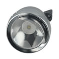 thumbnail image 2 of MYG for Classical Chrome Vintage Bicycle LED Headlight Retro Front Light 160° Wide Angle Viewing Waterproof Metal Shell Night Riding Safety Lamp with Bracket for Fork Hole Installation, 2 of 10