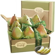 Golden State Fruit Fresh Imperial Comice Pears Gift Box with Holiday Ribbon
