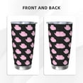 thumbnail image 3 of Lsque Cowboy Hat Pattern 20oz Car Cup with Lid and Straw, Insulated Coffee Cup with Straw Topper, Spill Proof Travel Coffee Mug, Stainless Steel Tumble-Straw Three-piece Set, 3 of 8