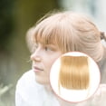 thumbnail image 4 of Wigs for Women Hair Wigs with Bangs Ladies Bangs Wig Front Fringe Head Clipped in the Human Hair Extension Wig Female Air Bangs Sideburns Qi Bangs Hairpin Lace Front Wigs Back to school wedding gifts, 4 of 5