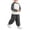 Grey, variant on Mercatoo Toddler Fleece Sweatpants Baggy Wide Leg Elastic Waist Joggers Pants Winter Baby Boys Girls Casual Athletic Pants