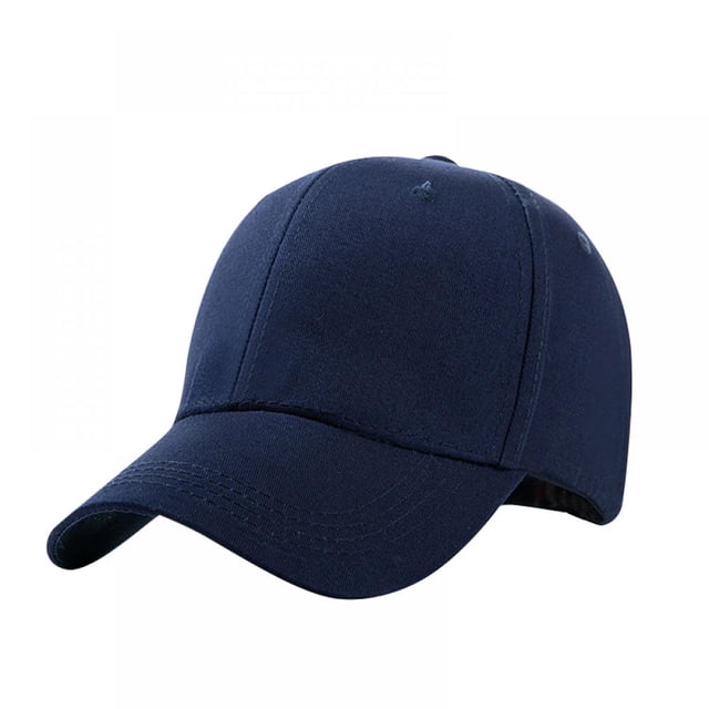 Plain Structured Baseball Cap, Cotton Dad Hat Fits Men Women, Adjustable Low Profile