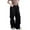 Black, variant on Kids Cargo Pants Girls Lightweight High Waisted Girls Wide Leg Pants with Pockets Casual Straight Trendy Clothes for Teen Girls 10-12 Years