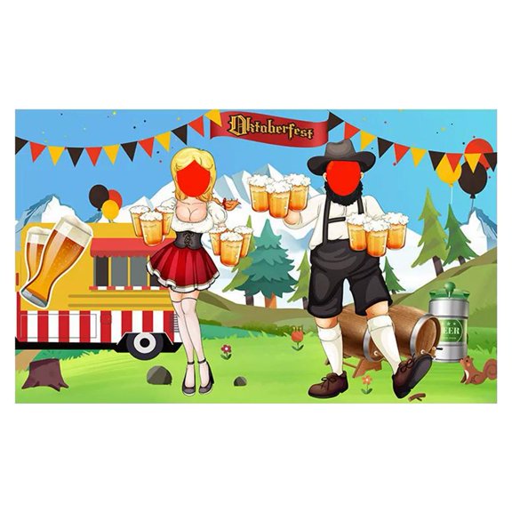 Oktoberfest Decorations Oktoberfest Banner Sign,Oktoberfest Banner Fall Oktoberfest Party Decorations,Photo Booth Props Decorations For German Theme Party Beer Festival Party