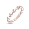 thumbnail image 3 of AFFY 2/9 Carat (Cttw) Round Natural Diamond Beautiful Engagement Band Ring 14K Solid Rose Gold (I-J Color, I2-I3 Clarity,0.23 Carat (cttw) Ring Size-9, 3 of 6