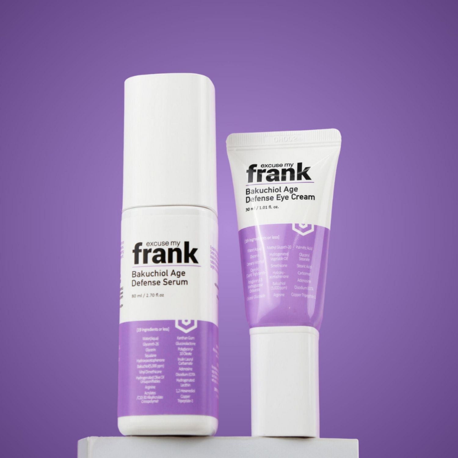 Excuse My Frank Bakuchiol Crème pour les yeux anti-âge Crème pour les yeux anti-âge