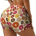 thumbnail image 2 of Kdxio Donut Print Workout Shorts for Women Seamless Soft Smooth Gym Yoga Scrunch Active Shorts, 2 of 9
