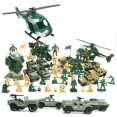 thumbnail image 1 of 48 Pcs Véhicules d'Armée Modèles d'Avion de Soldats Pont de Bunker Jouets d'Armée Jouet Modèle Combattants Garçons, 1 of 7