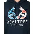 thumbnail image 2 of Realtree Antler Logo Flag Fish Navy Men Graphic Hoodie, 2 of 6