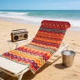 thumbnail image 6 of Bohemian Geometric Oversized Bath Towel - Quick Dry Lightweight Beach Towel for Travel Gym Camping, 63x31.5 Inches, 6 of 6