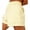 Beige, variant on Musuos Loose Style Solid Color & Elastic High Waist, Sweatpant Shorts (Women's)
