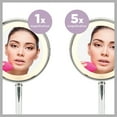 thumbnail image 6 of Conair Double-Sided Lighted Vanity Mirror, 1x / 5x Magnification, Chrome, BE152WX, 6 of 8