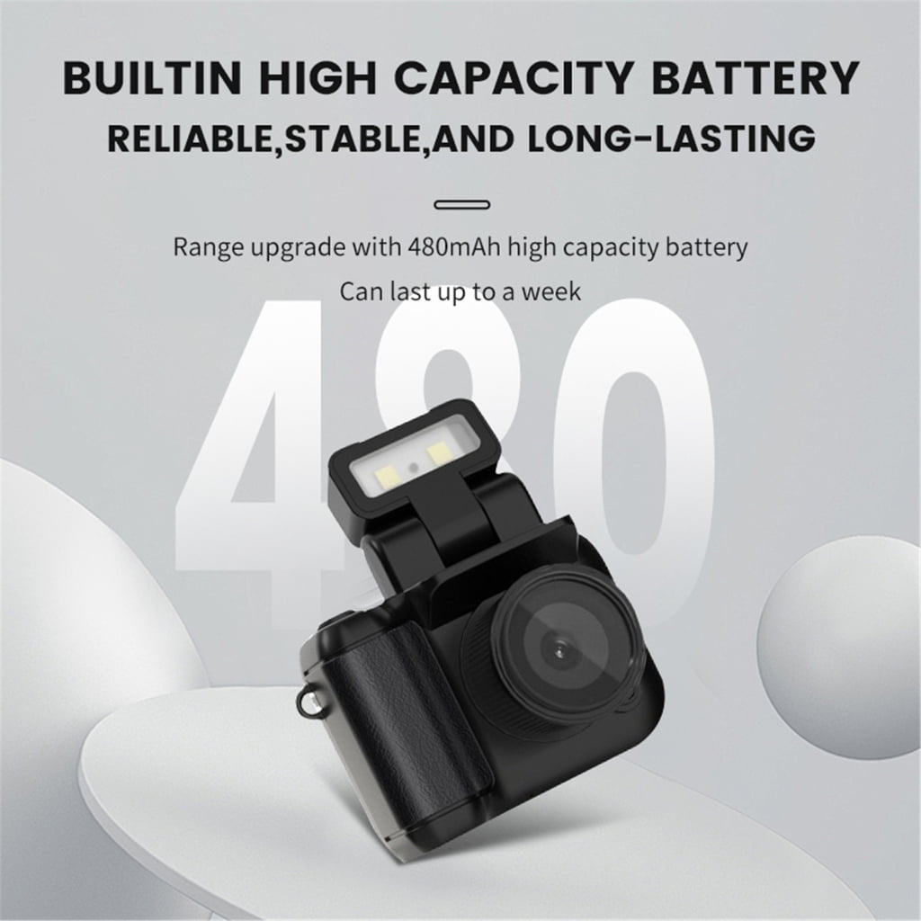WINDLAND Portable Video Recorder 1080P Monoreflexes Style Small Camera CMOS With Flashes Lamp And Battery Dock With LCD Screen