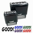 thumbnail image 1 of Good School Teacher Fun Text Self-Inking Rubber Stamp Ink Stamper for Business Office - Green Ink - Small 1-1/2 Inch, 1 of 7