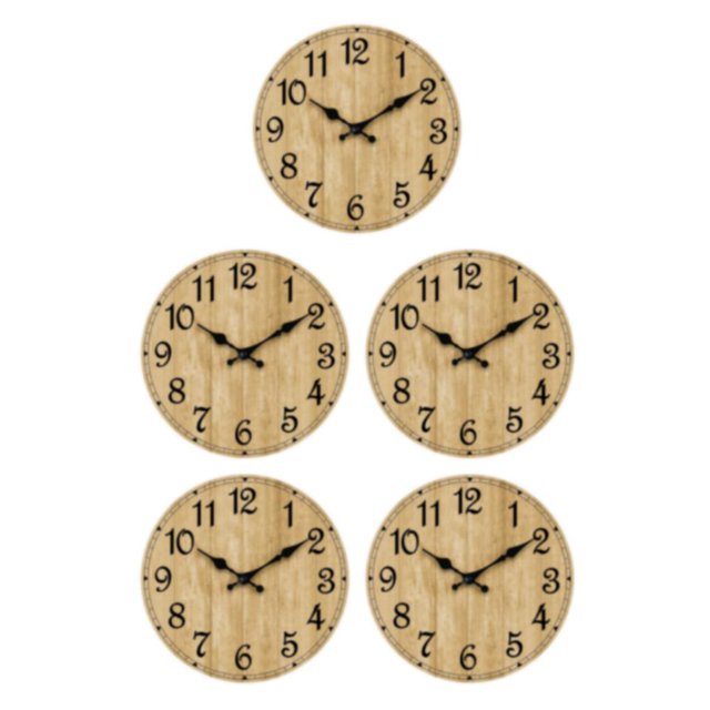 Guardoinrt Hanging Wall Clock Durable Construction For Long-lasting Easy To Read Decorative Wall Clock As Shown type 4 5Set