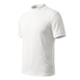 thumbnail image 4 of WAYUTE Mens Elegant Knit Ribbed Texture T Shirts Solid Color Slim Fit Mock Neck Short Sleeve Elegant Business Base Shirt,M, 4 of 7