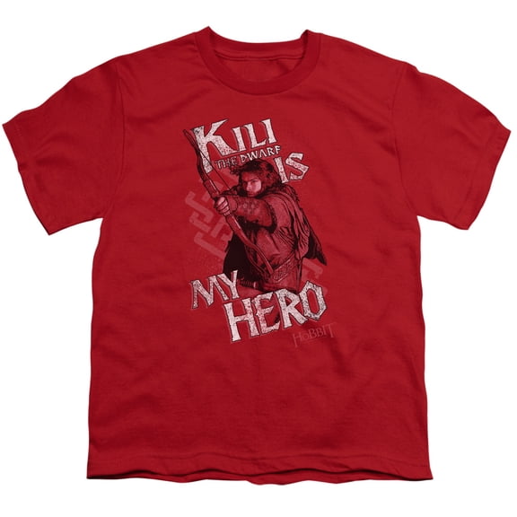 The Hobbit - Kili Is My Hero - Youth Short Sleeve Shirt - Medium